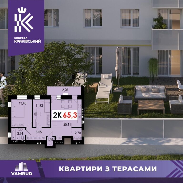 Квартири з терасами